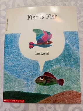 Scholastic Fish is Fish Picture Book - Green, Blue, Pink
